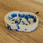 Blue Marbled Soap Dish (H)